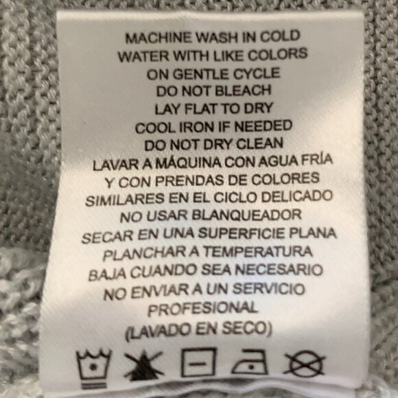 NWT Hilary Radley Ribbed Mock-Layer Crew Neck Tunic Knit Top S Heather Grey 70B - Picture 9 of 9